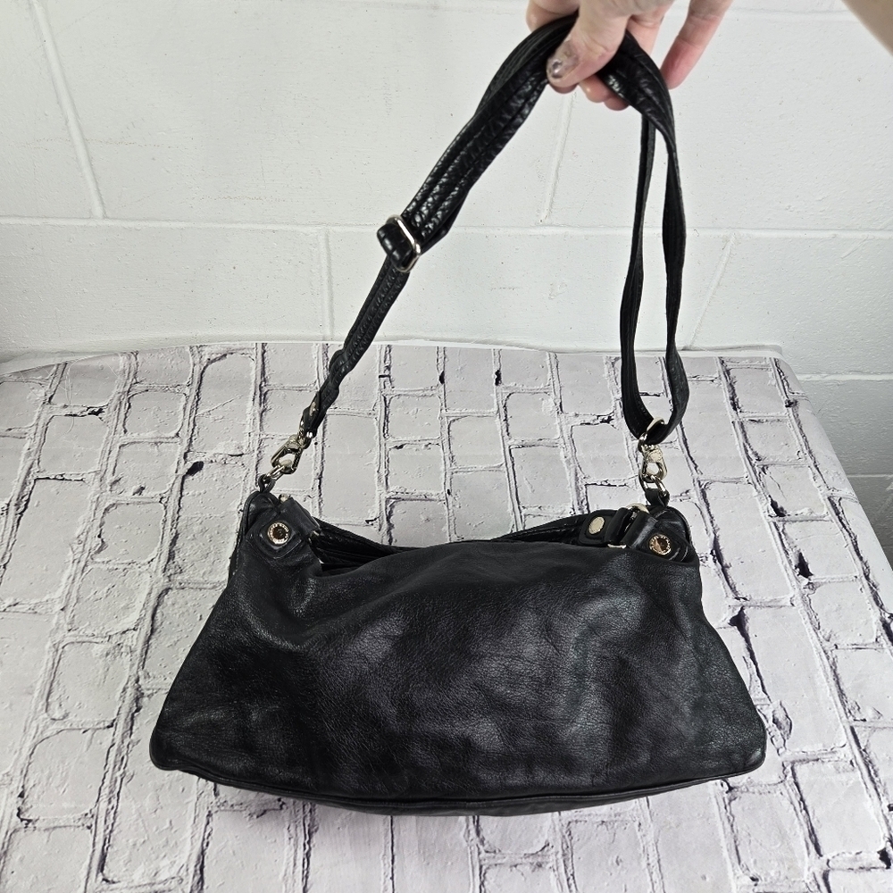 Vtg Y2k Marc by Marc Jacobs black leather bag purse - Picture 5 of 12